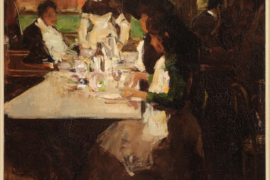 Isaac Israels (toegeschreven), Restaurant-interieur in Parijs